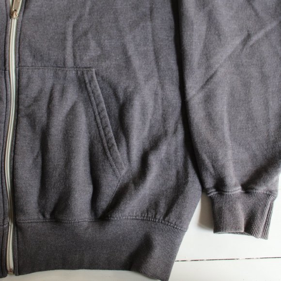 Champion Charcoal Grey Zip Up Hoodie Sweatshirt - Picture 4 of 5